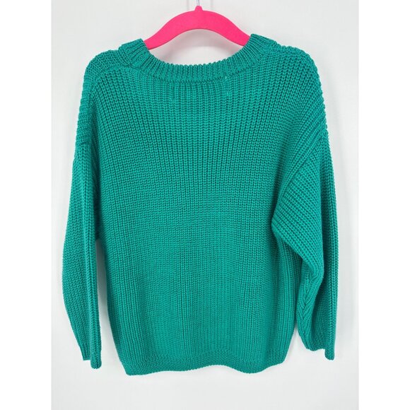 DotDotSmile Girls Long Sleeves Blue Green Knit Sweater Size 3/4 New With Tags - Picture 4 of 4